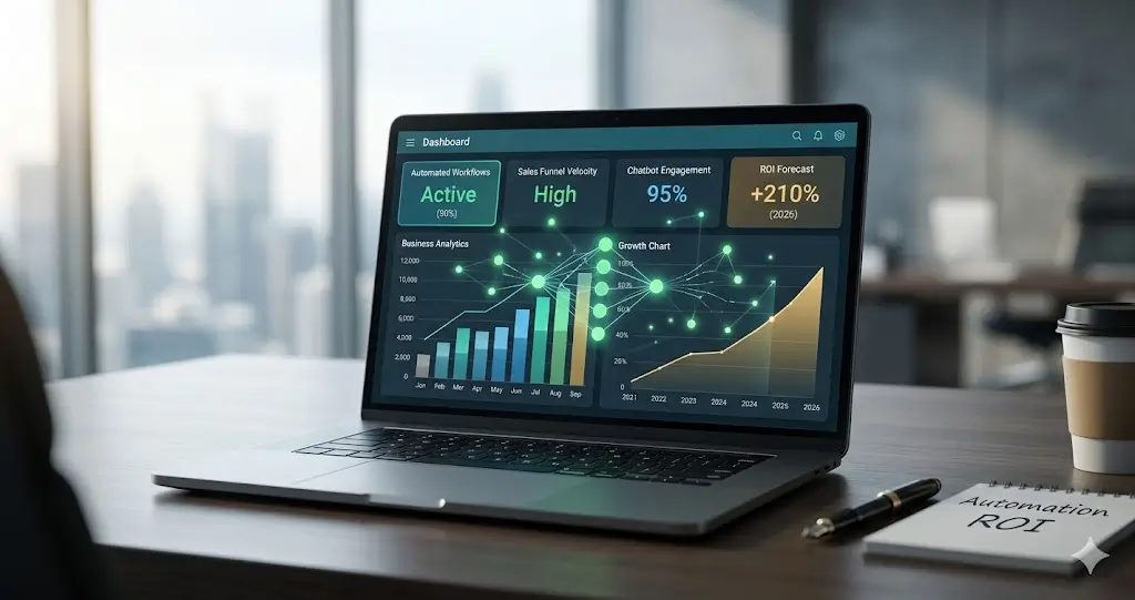 Professional YouTube automation setup with dual monitors